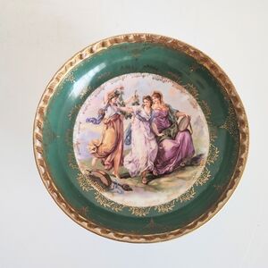 Vintage Royal Vienna Austria Porcelain Hand Painted Candy Bowl